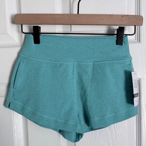 Athleta Girl Right Moves Itsy Bitsy 2" Short Size S 7 Teal Heather Activewear